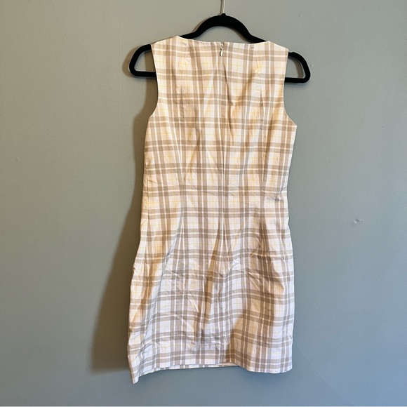 mini check plaid grey and yellow dress - Picture 4 of 4